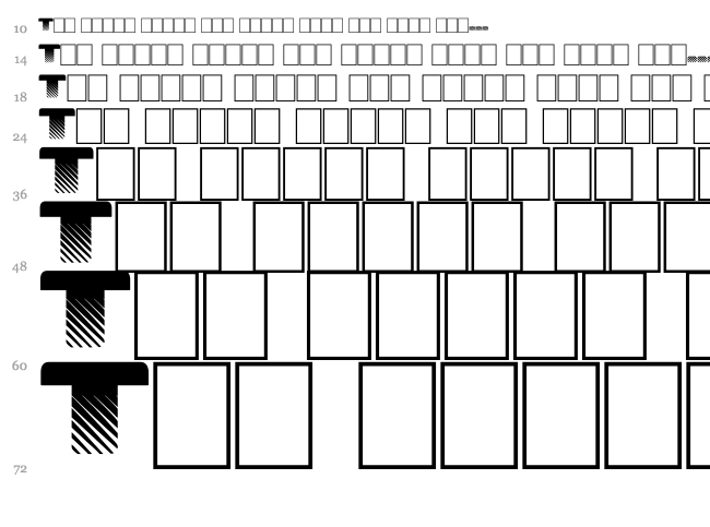 Star Waves font waterfall